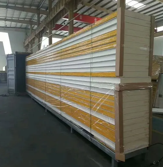 Materiale da costruzione per strutture in acciaio con pannelli sandwich EPS a basso costo fornito in fabbrica