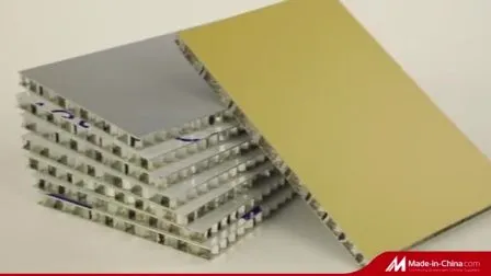 Nuovo edificio in materiale composito di alluminio di colore rosso brillante