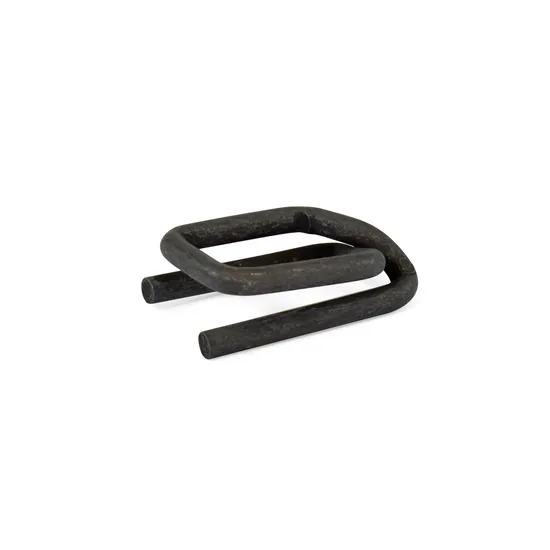 Fibbie per cinghie in corda composita da 25 mm, materiale di imballaggio in filo metallico di zinco