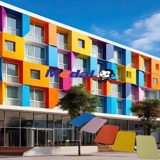 Dimensioni del cliente Produttore Parete esterna Materiali da costruzione Pannello composito in alluminio Bobina decorativa in alluminio